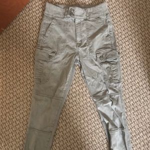 American Eagle Super Stretch Army Green Jeans 6